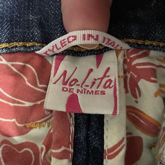 Nolita De Nimes Vintage Mid Rise Jeans 27 Blue Straight Leg Distressed S… - Picture 6 of 10